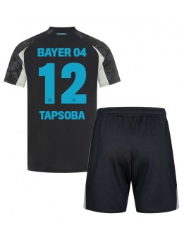 Bayer Leverkusen Edmond Tapsoba #12 Replika Tredje Kläder Barn 2024-25 Kortärmad (+ byxor)